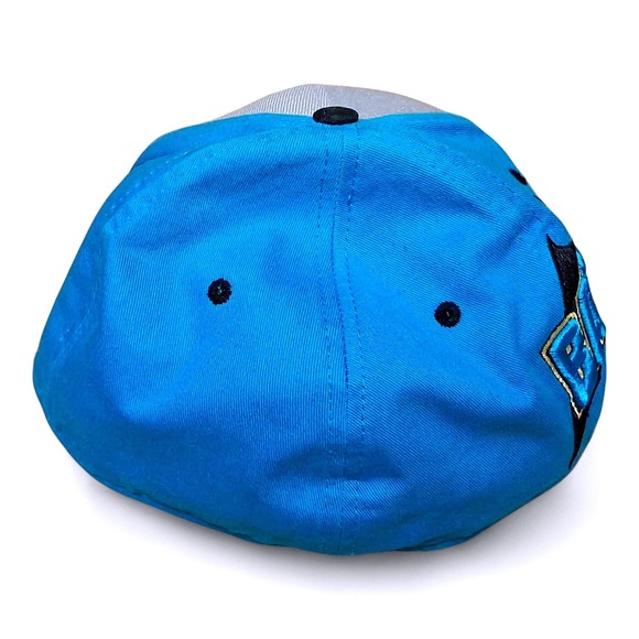 New Era DC Comics Size 7 3/8 Gray Blue Batman Fitted Baseball Cap 59FIFTY - Picture 3 of 7